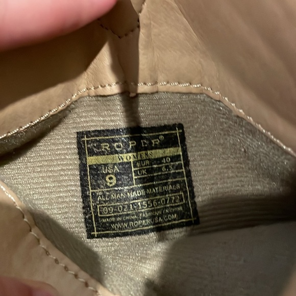 Roper Black Boots Size 9M - Picture 8 of 10